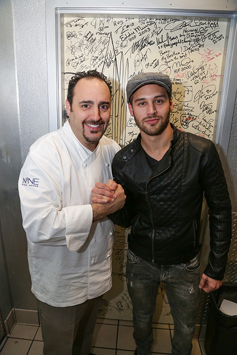 Ryan-Guzman-and-Executive-Chef-Barry-S.-Dakake-of-N9NE-Steakhouse